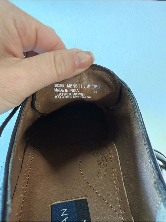Bostonian Black Cap-Toe Leather Derby Dress Shoes main image 4